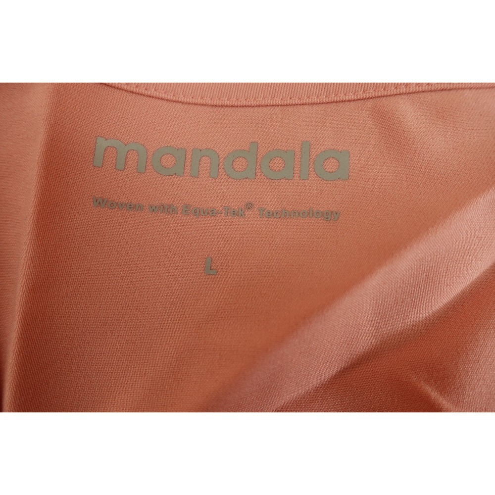 Mandala Womens Size Large Dusty Pink Short Sleeve 6 Pocket V Neck Scrub Top NWT - Picture 2 of 11